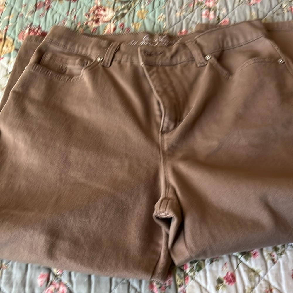 Gloria Vanderbilt tan capris - Picture 2 of 6